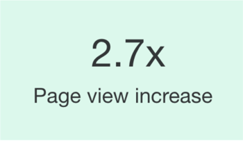 page view increase